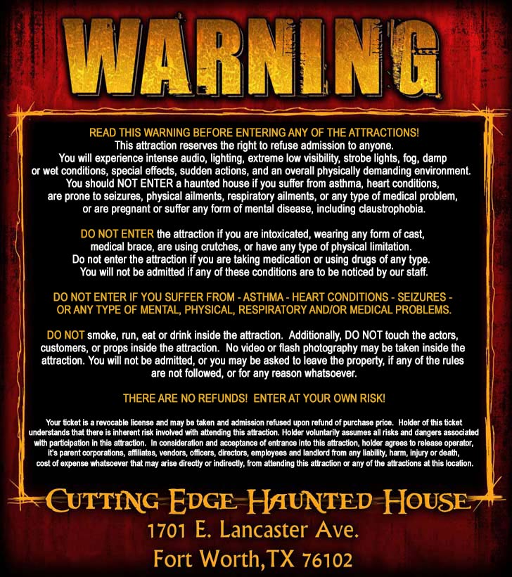 Warning: Enter At Your Own Risk