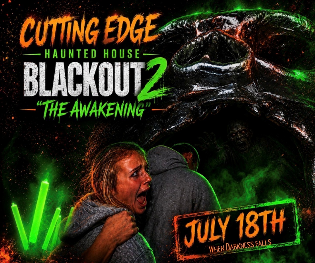 Blackout 2 - The Awakening - July 18, 2026 at Cutting Edge Haunted House